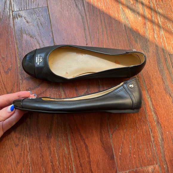 Black Coach Ballet Flats 6.5 - Picture 3 of 12